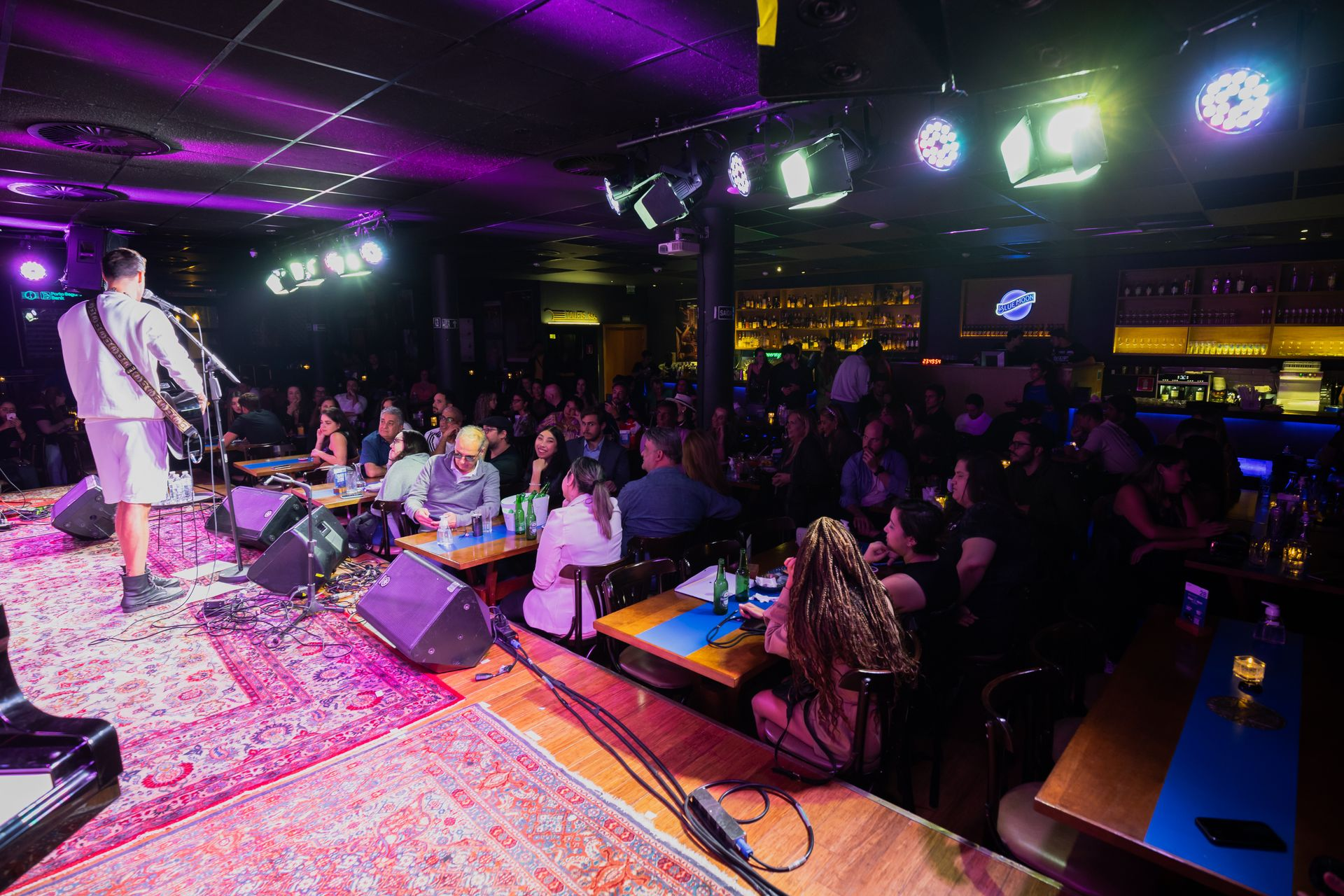 Live show in a packed club